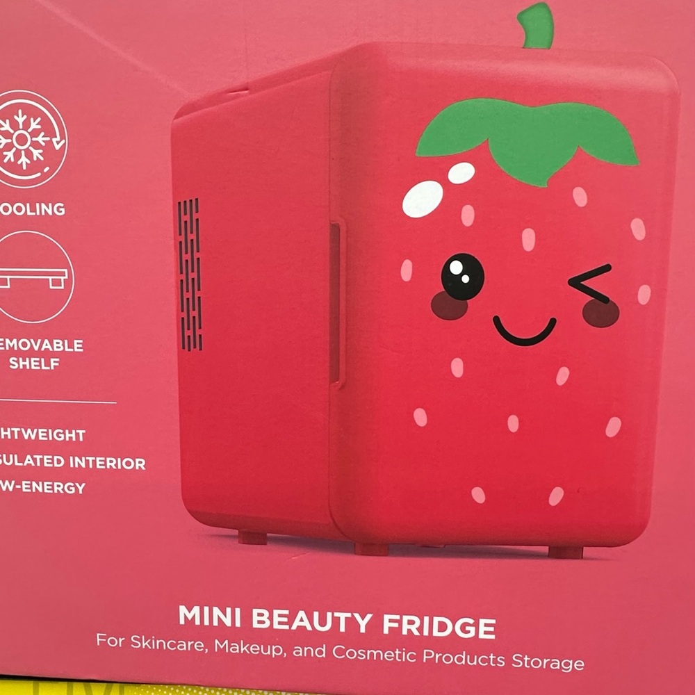 Strawberry Mini Beauty Fridge